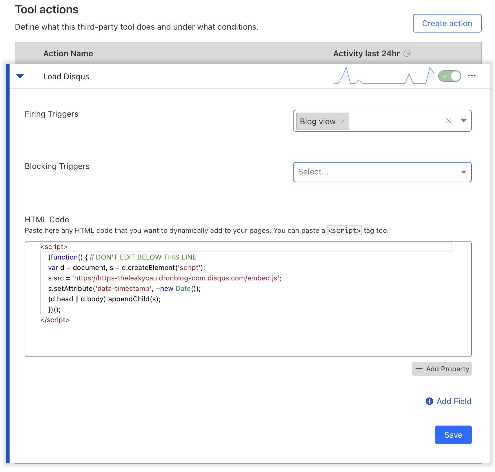 Third-party tool Third-party tool